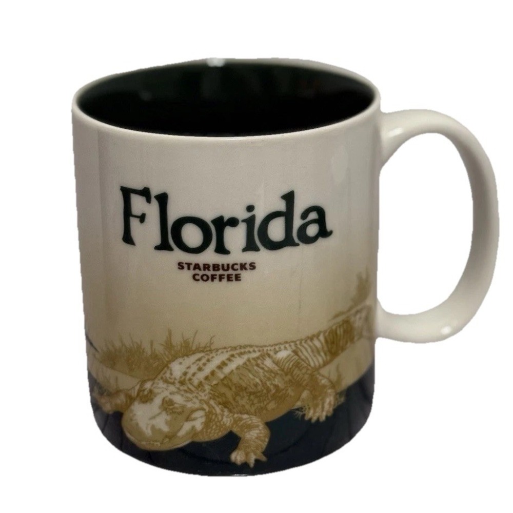 Starbucks 2009 Florida Global Collector Series State Coffee Mug Cup 16 Oz